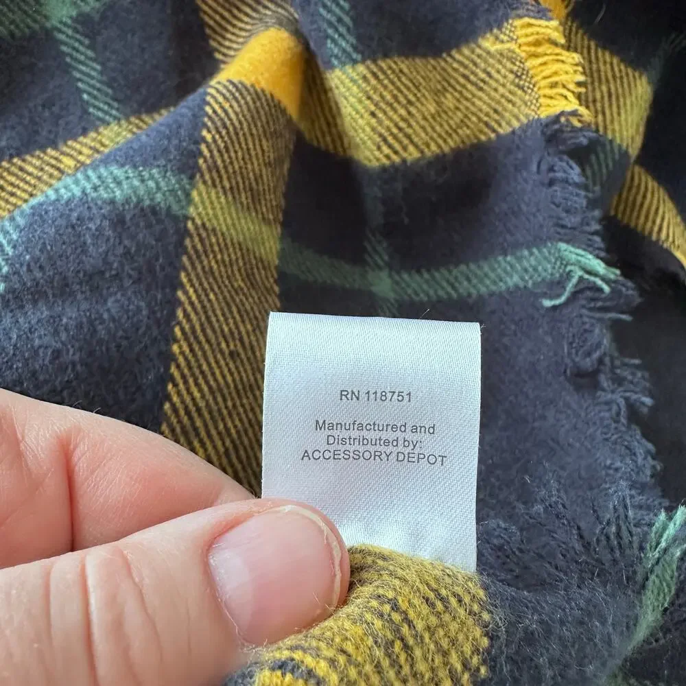 Accessory Depot Oversized Plaid Blanket Scarf